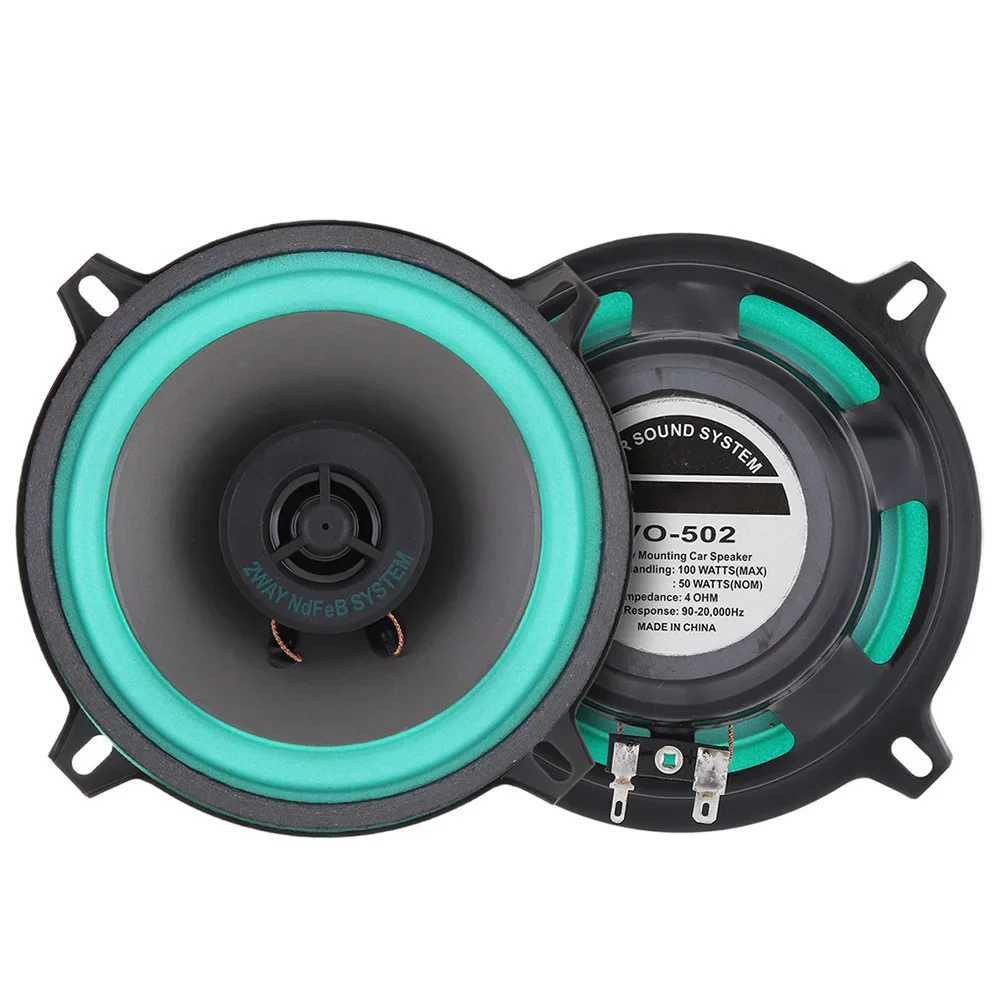 Car Audio 5 Inch 2 Way HiFi Coaxial Subwoofer 100W 4 Ohms Full Frequency Car Stereo Speaker Vehicle Audio Music Stereo Subwoofer H250118