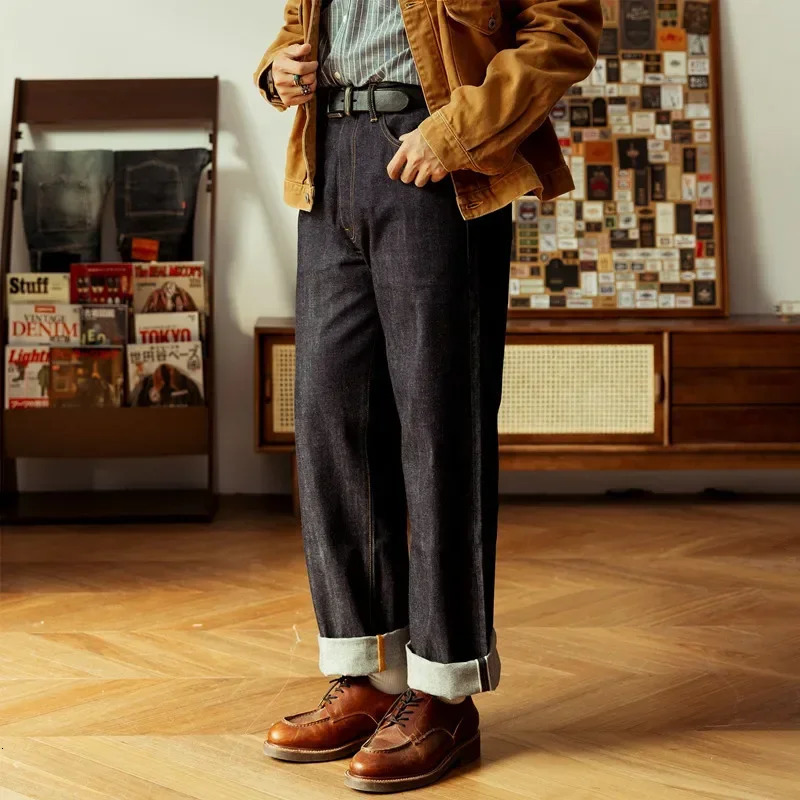 Red Tornado 55501 Relaxed Straight Fit Mens Jeans Raw Selvedge Denim Pants Amekaji 250116