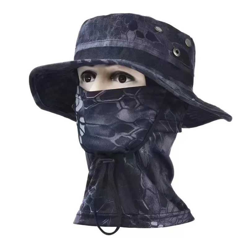 clava Fishing Full Face Mask Set Men Summer Snap Sun Hat Outdoor Hunting Camouflage clavaXJ250116