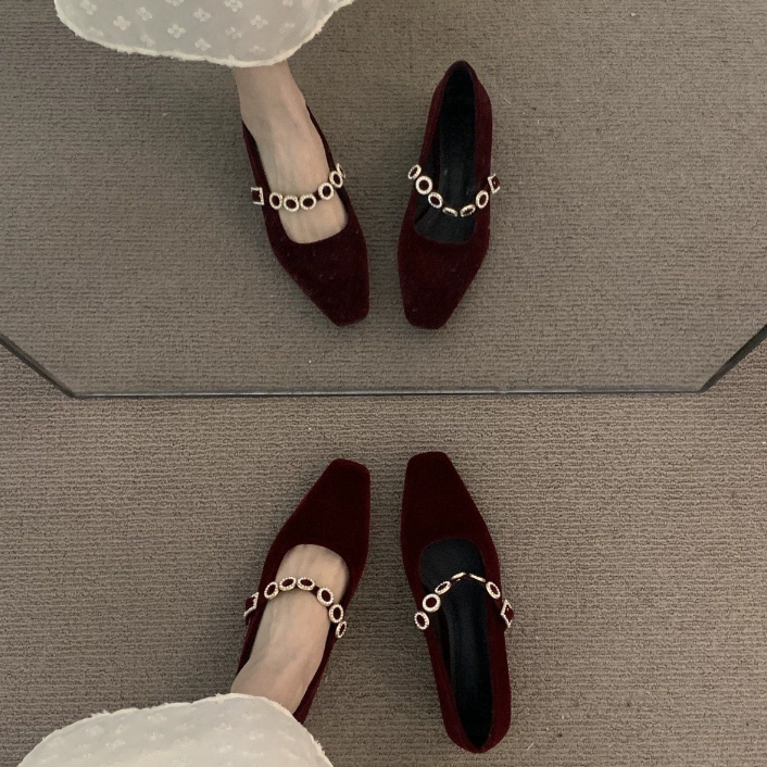 Women Dress Shoes Fashion High Heel France Gentle Style Versatile Exquisite Triple Black Brown Red Free shipping