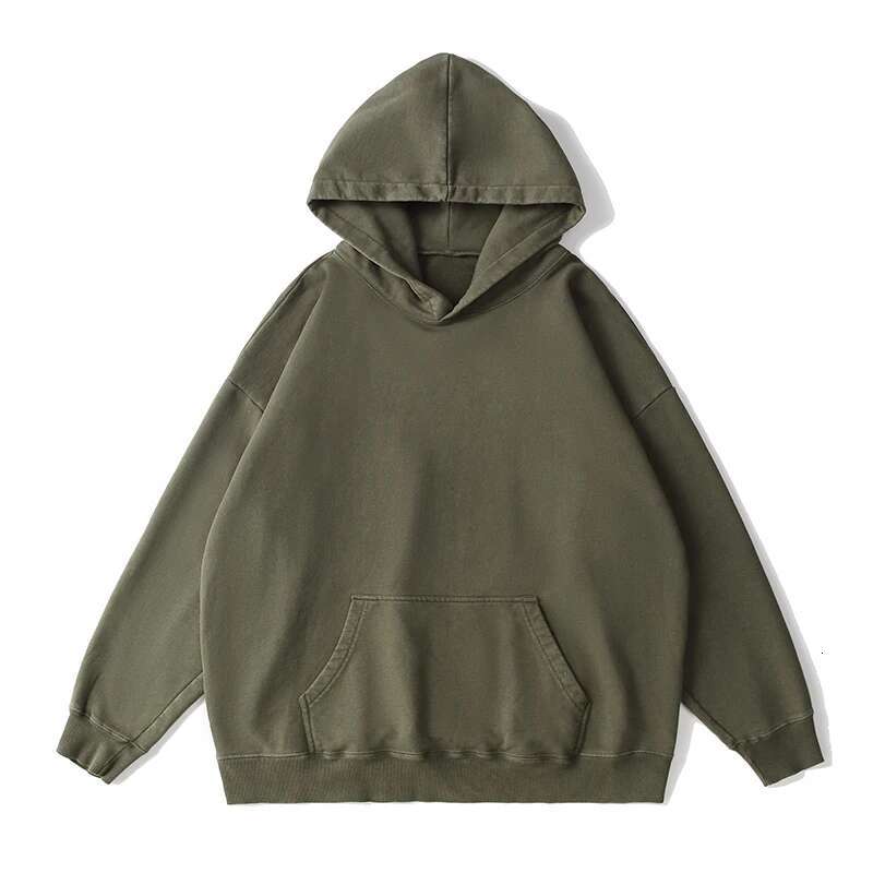 Oversize Distressed Men's And Women's Drop Shoulder Retro Fashion Brand Cotton Washed Loose Hoodie
