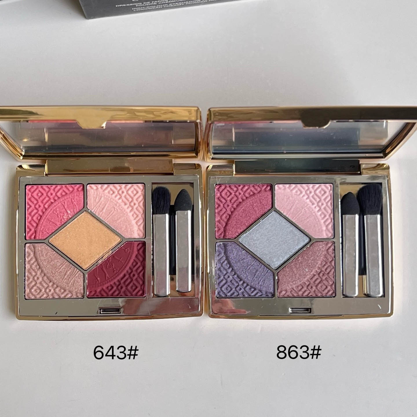 Top Quality Brand New 5 Colors Eyeshadow Palette Designer Eyes Makeup High Colour Eyeshadow Longwear Creamy Powder Palette