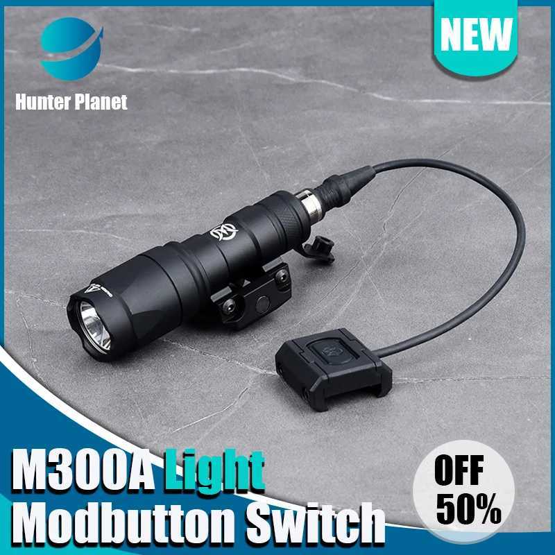 WADSN Airsoft Tactical SF M600 M300 Weapon Flash M600C M300A White LED Light with Modbutton Pressure Switch MLOK Key MODW241227