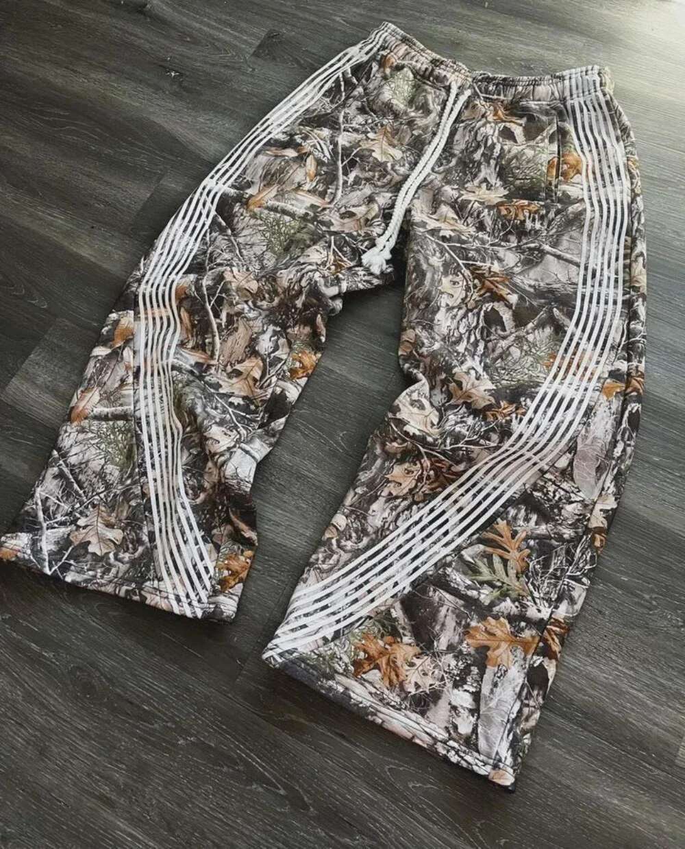 Streetwear Women Y2k Gothic Hip Hop Retro Camo Graphic Baggy Casual Pants Womens Mens Elastic Waist Jogging Trousers