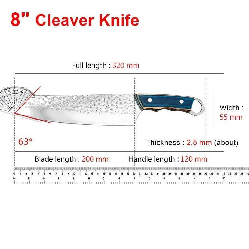 Forged Kitchen Knife 5C15mov Steel Boning Butcher Knife Ultra Sharp Chef Knife Wood Handle Meat Cleaver Knife Cook Tools BBQXJ250117