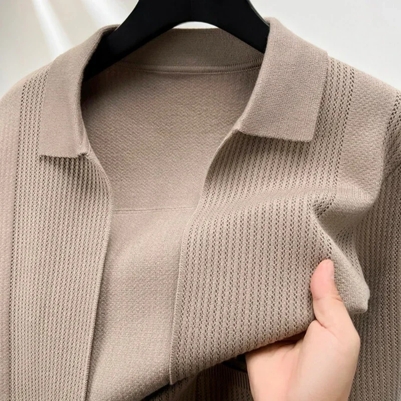 Autumn and Winter High-quality Mens Knitted Cardigan Business Casual Comfortable Multifunctional Jacket 250113