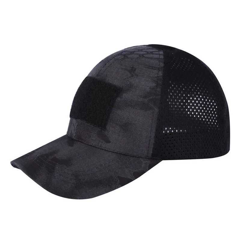 Man Mesh Baseball Military Tactical Camo Breathab Sun Protection Snap Combat Army Adjustab Hat Adult CasualXJ250116