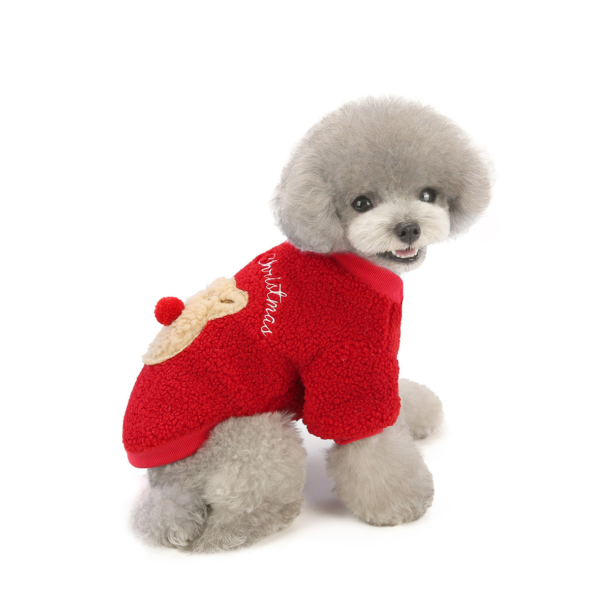 dog clothes XS-XL designer dog clothes Dog clothes two leg fluffy clothes pet clothing, Christmas cartoon reindeer thick and warm autumn