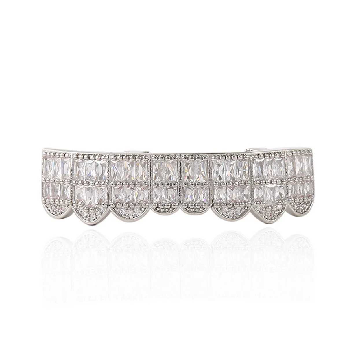 1pc/1pcs Hiphop braces Halloween irregular zircon teeth neutral jewelryXJ250114