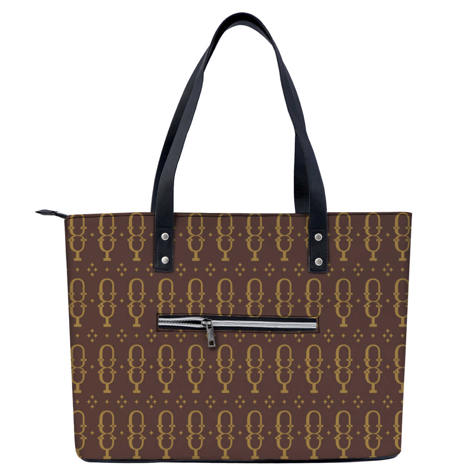 NXY Trendy Women's New Large Capacity Tote Bag With Horizontal Square Zipper Single Shoulder Handbag Bags Handbags Women