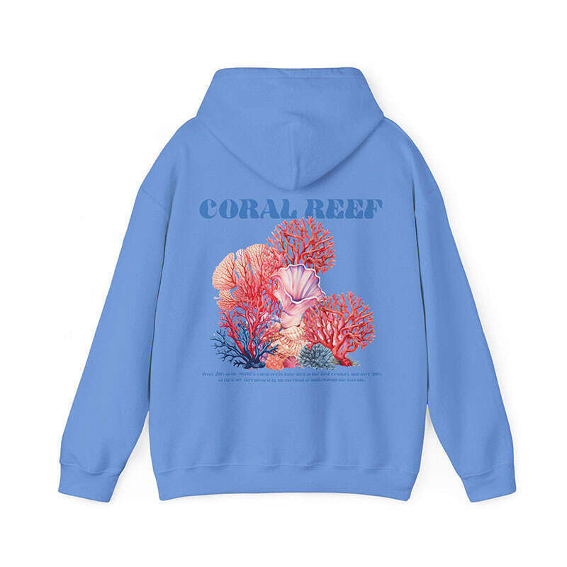 Loose new Save the Ocean hooded sweatshirt with threaded drawstring beach hoodie jacket