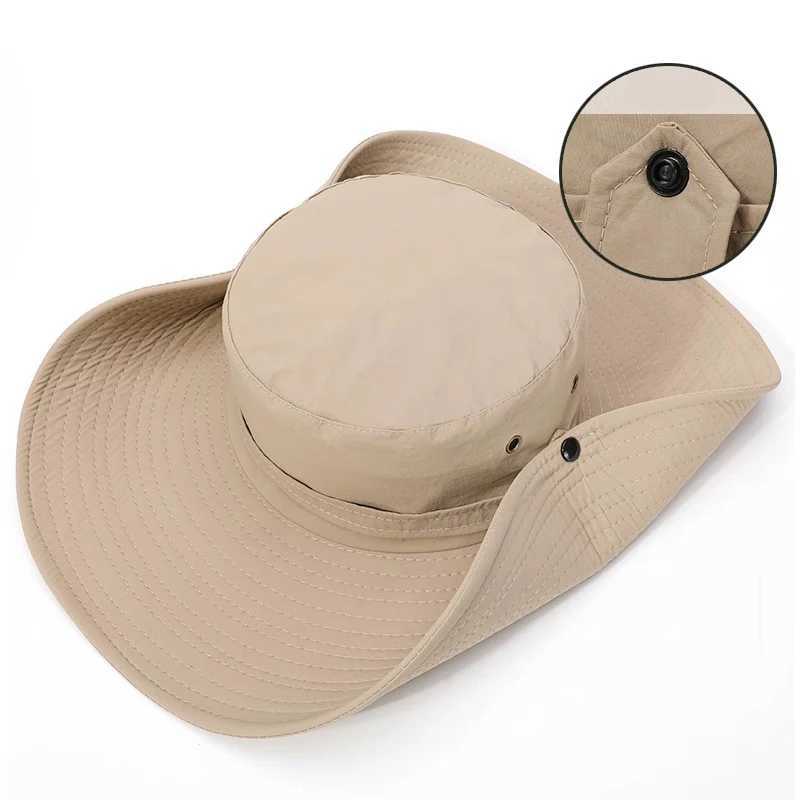 Adjustab Outdoor Fishing Hat Sunscreen Protection Breathab Sunshade Foldab Men Women Hiking Cam Casual FishingXJ250116