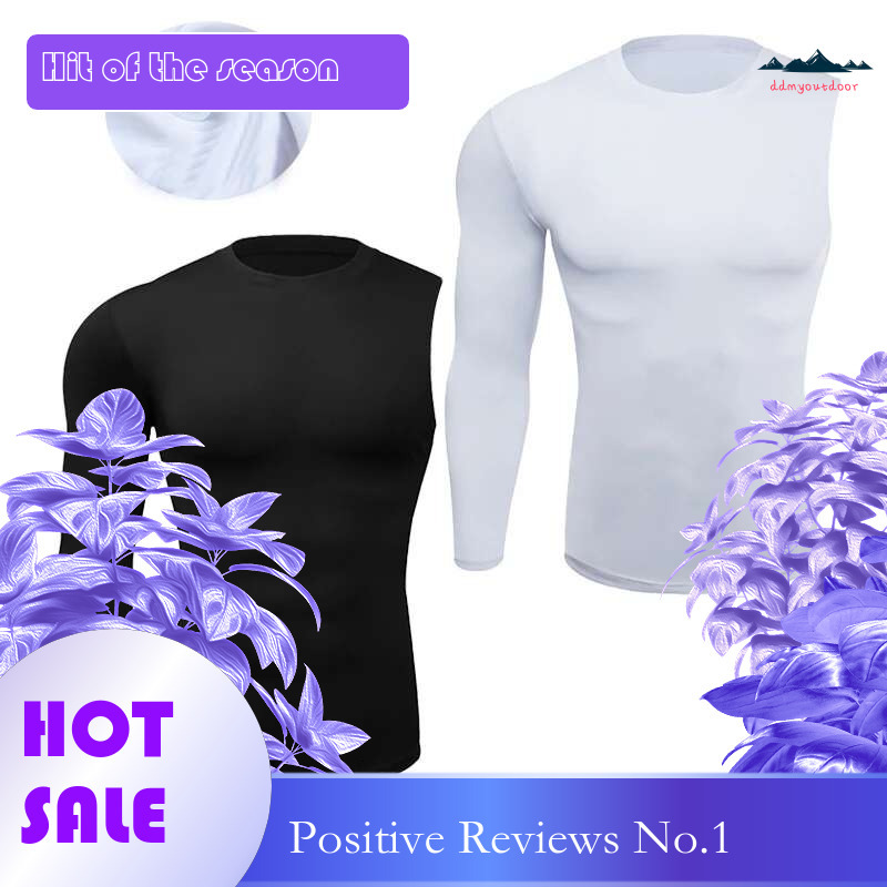 Ddmyoutdoor China Domestic One Shoulder Long Sleeve Gym Sport Top Men Compression Running T Quick Dry Fiess Shirt Bodybuilding Tees Sportswear