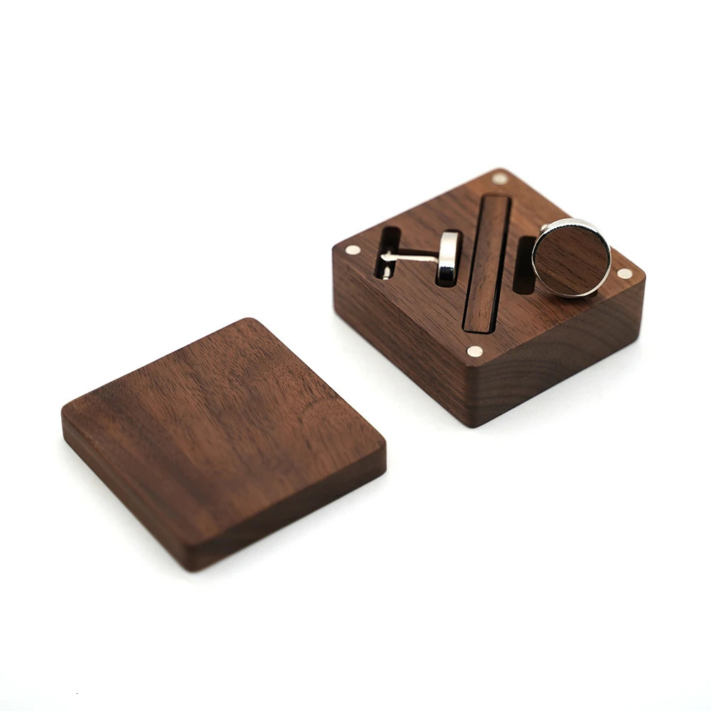 Custom Engraved Wooden Groom Accessories Set Personalized Walnut Box Wedding Gift Bridal Party Keepsake Cufflinks Tie Clip 250118