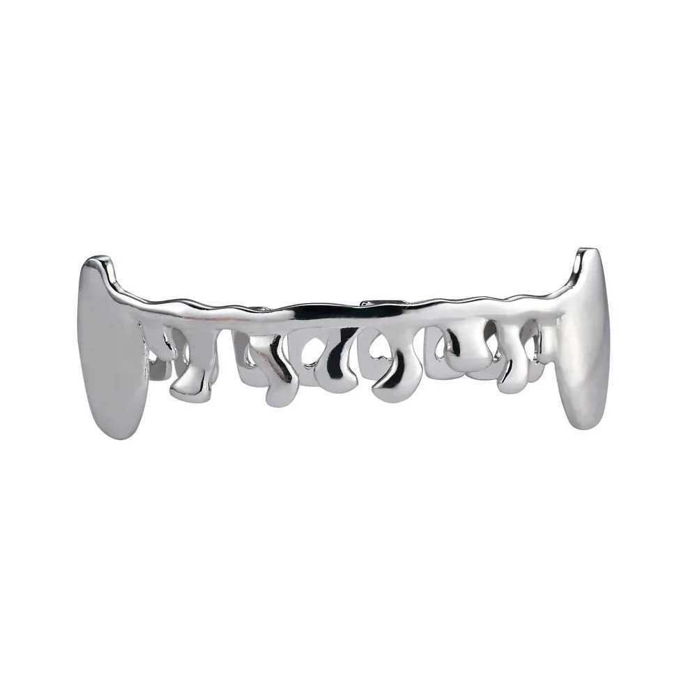1pc 3 Colors Teeth Grills Set Teeth Grills Top Bottom Clown Grills For Men Rapper Jewelry For Christmas GiftXJ250114