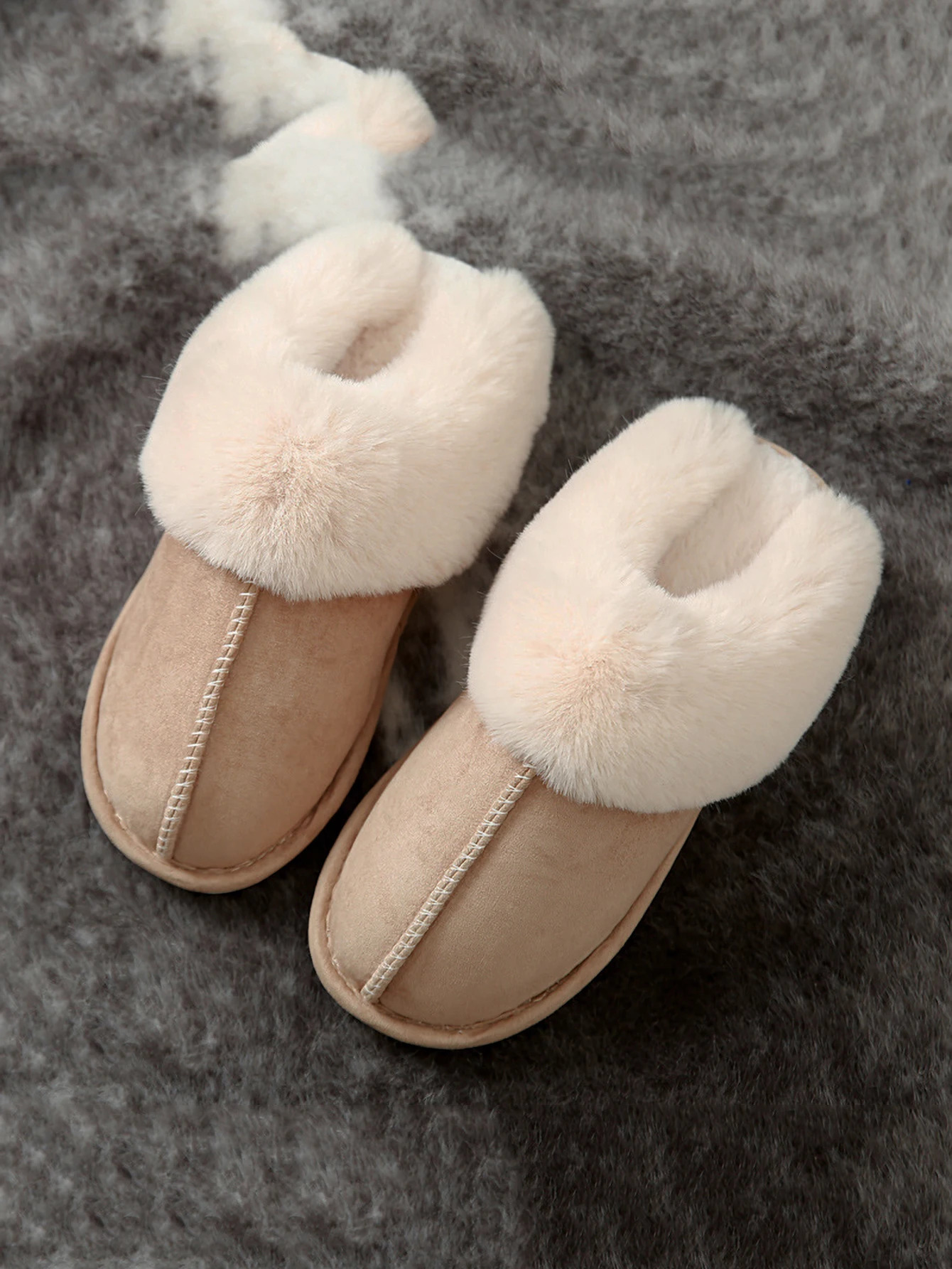 Big Size 47 Men Winter Slippers Furry Warm Home Shoes Men Couples house floor slides Slip On Footwear Comforty soft bedroom shoe250114