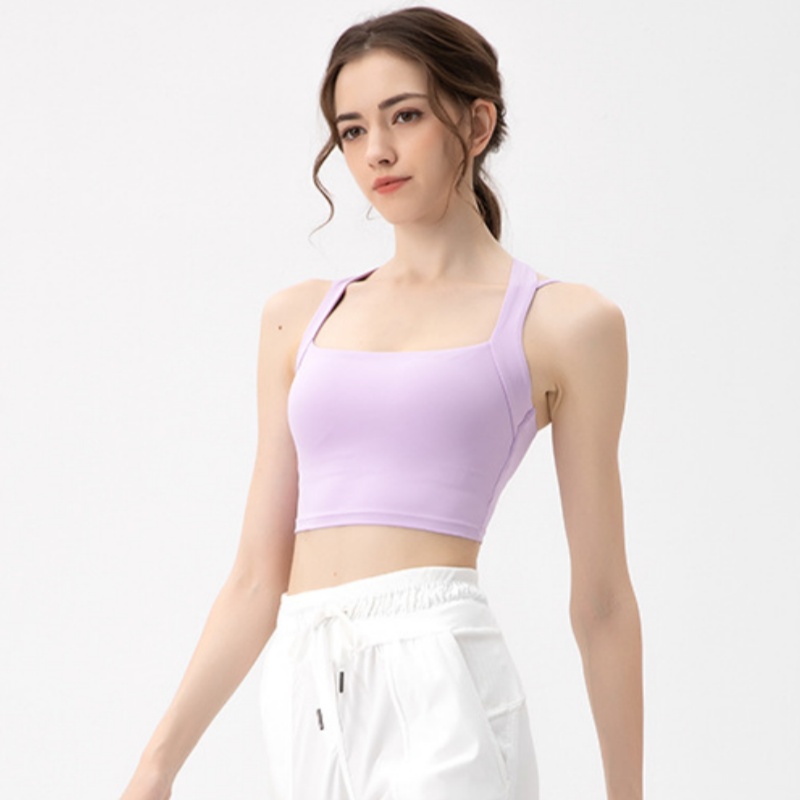 Naked women's new sports bra with shock-absorbing wide shoulder straps to cover the accessory breast quick drying slim fit waist fitness yoga ves