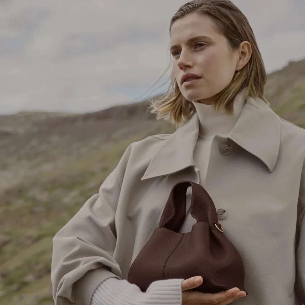 Small Size Leather Shoulder Bag For Women Designer Winter Simple Solid Color Dumpgs High Capacity Tote Bags Handbags Fashion