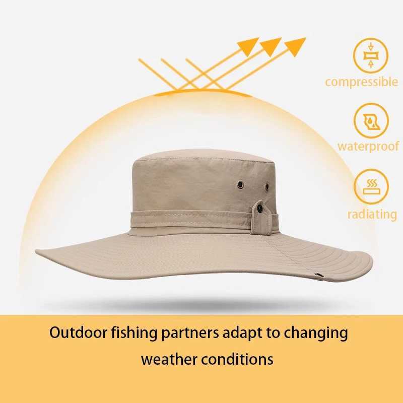 Adjustab Outdoor Fishing Hat Sunscreen Protection Breathab Sunshade Foldab Men Women Hiking Cam Casual FishingXJ250116