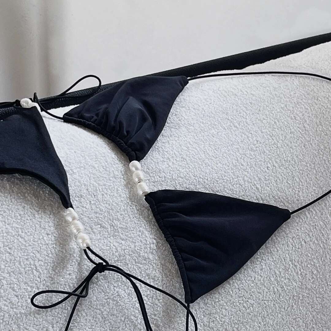 Sexy Bikini Women Swimsuit Female Swimwear Bandeau Biquini Thong Bathing Suit Shiny Swimming Suits Halter Bodysuit Beachwear