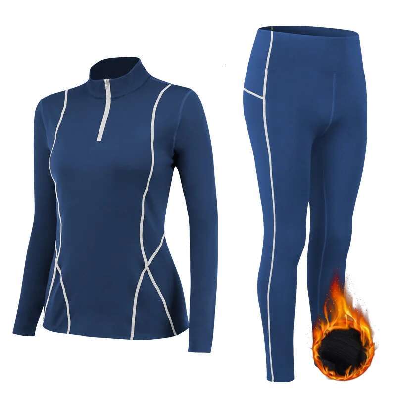 Ddmyoutdoor China Domestic Piece Yoga Thermal Leggings Set Underwear Women Warm Sportswear Fiess Suit Sports Tracksuit Workout Gym Clothing XL