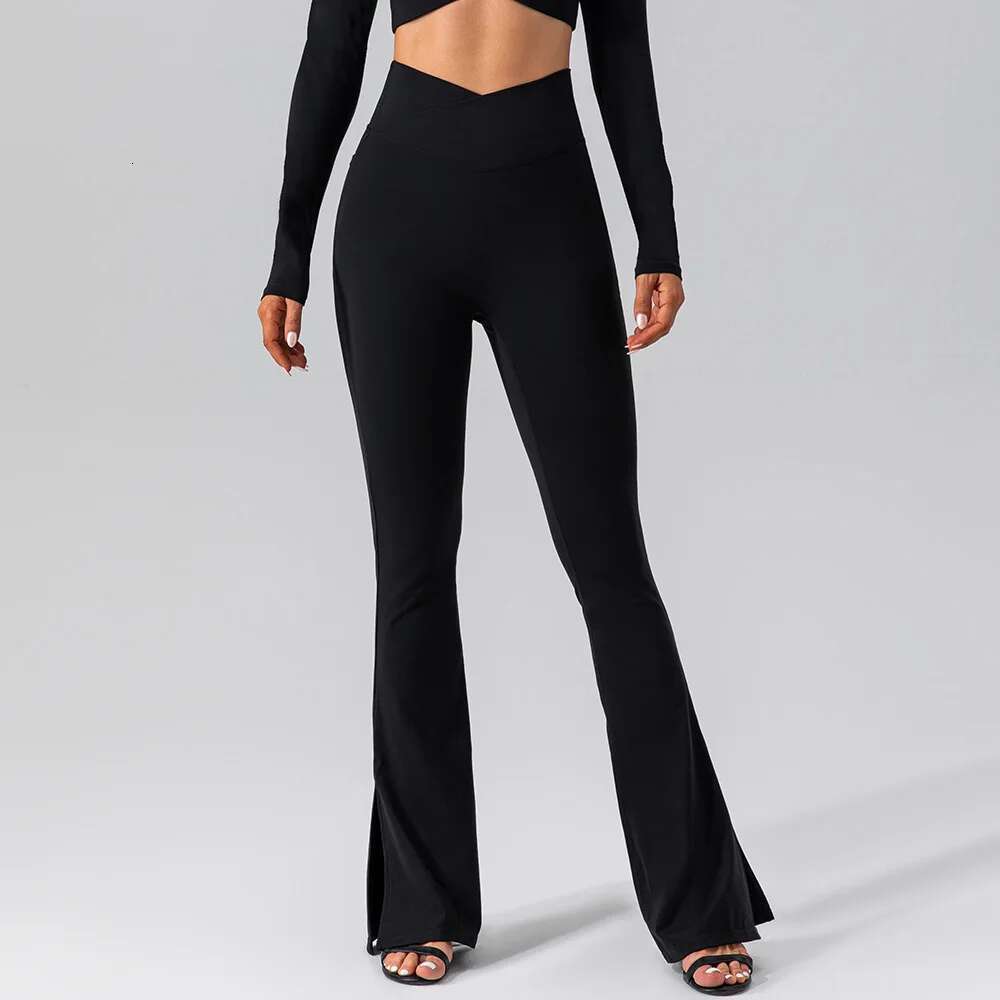 Ddmyoutdoor China Domestic Mermaid Curve Autumn Naked Elastic Sports Yoga Flared Pants Tight Fit Slimming High Waist Peach Hip Fiess Trousers