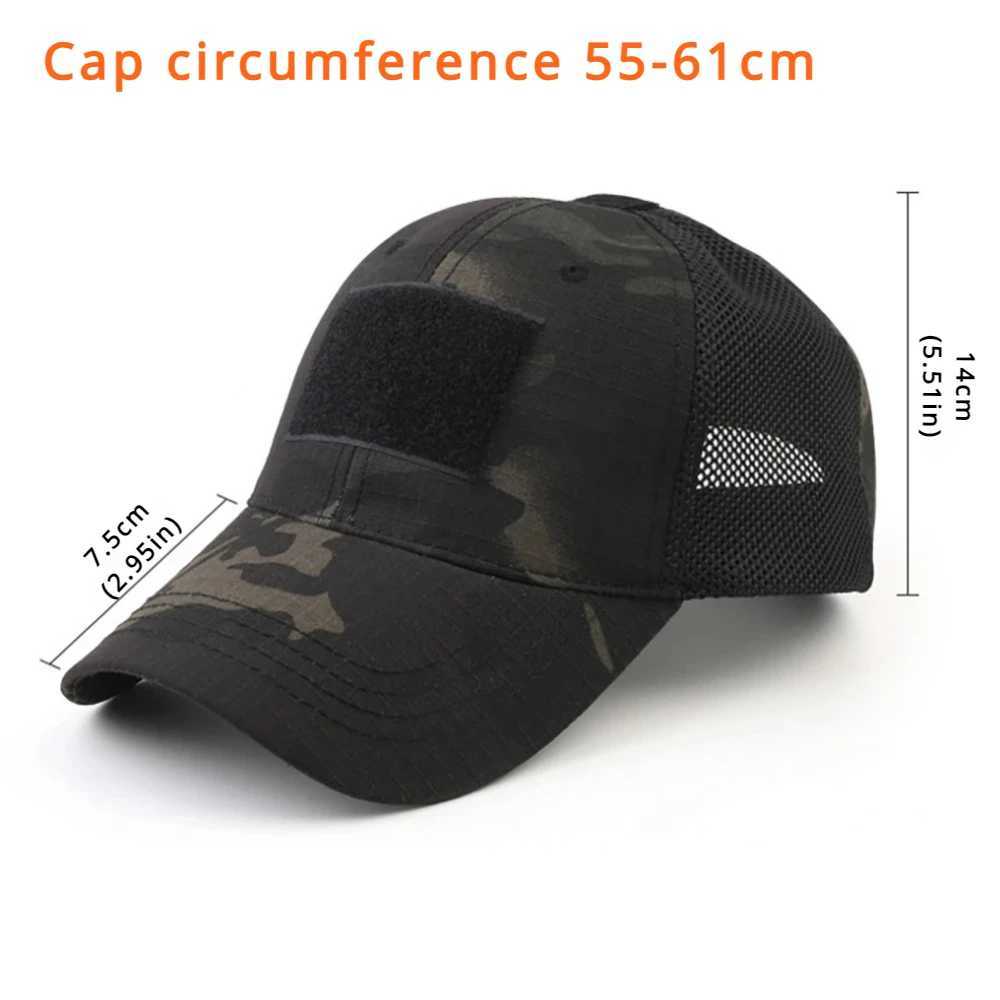 Tactical Outdoor Sport Snap Stripe Camouflage Hat Simplicity Camo Hunting Mesh Sport ShadeXJ250116