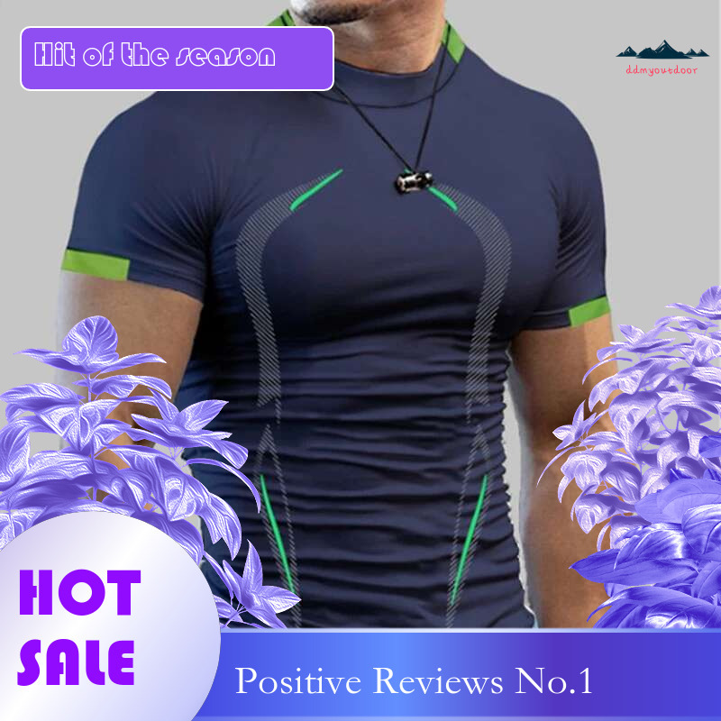 Ddmyoutdoor China Domestic Men Short Sleeve Bodybuilding Fiess Top Tee Compression Shirt Man Quick Dry Running Sport T Shirts Male Gym Sportswear