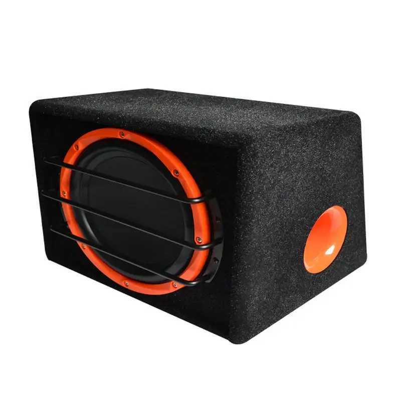Car Audio 10 Inch Active Trapezoidal Overweight Car Audio Subwoofer 12V High-power Car Audio System R250618
