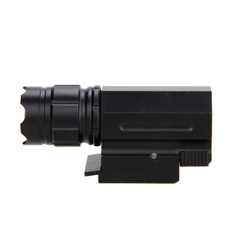 3 Mode Outdoors Zoomable Weaver Picatinny Mount Gun Tactical Flashlight Hunting Torch LightW241227