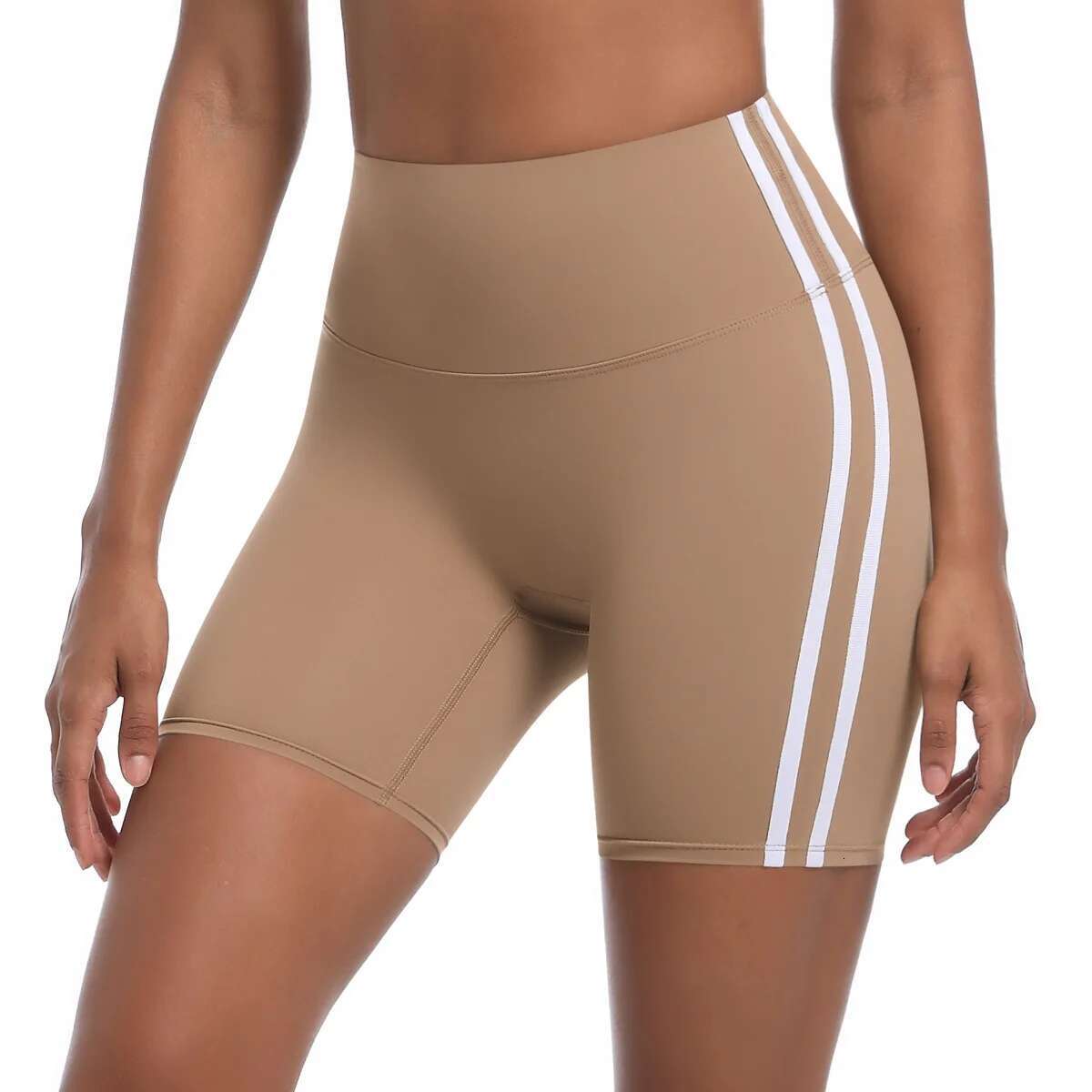 Ddmyoutdoor China Domestic Mermaid Curve Yoga Tight Riding Hip Lift Hot Pants Contrast Color Breathable Fiess Quick Drying Sports Shorts