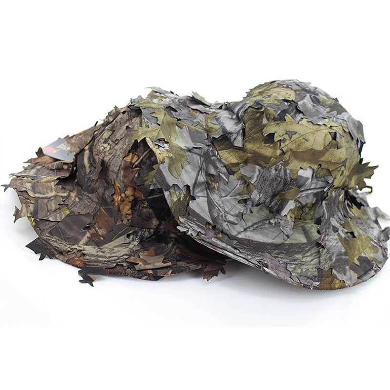 Tactical Camouflage Hunting Hat Men Outdoor Fishing Sun Boonie Bucket Hat Ghillie Suits Airsoft Mol Accories 58-60cmXJ250116