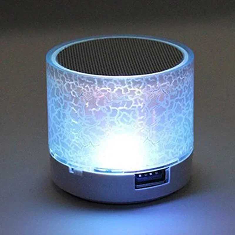 Car Audio Bluetooth Speaker Mini Wireless Loudspeaker Crack LED TF Card USB Subwoofer Portable MP3 Sound Wireless Speaker for Smart Phone H250118
