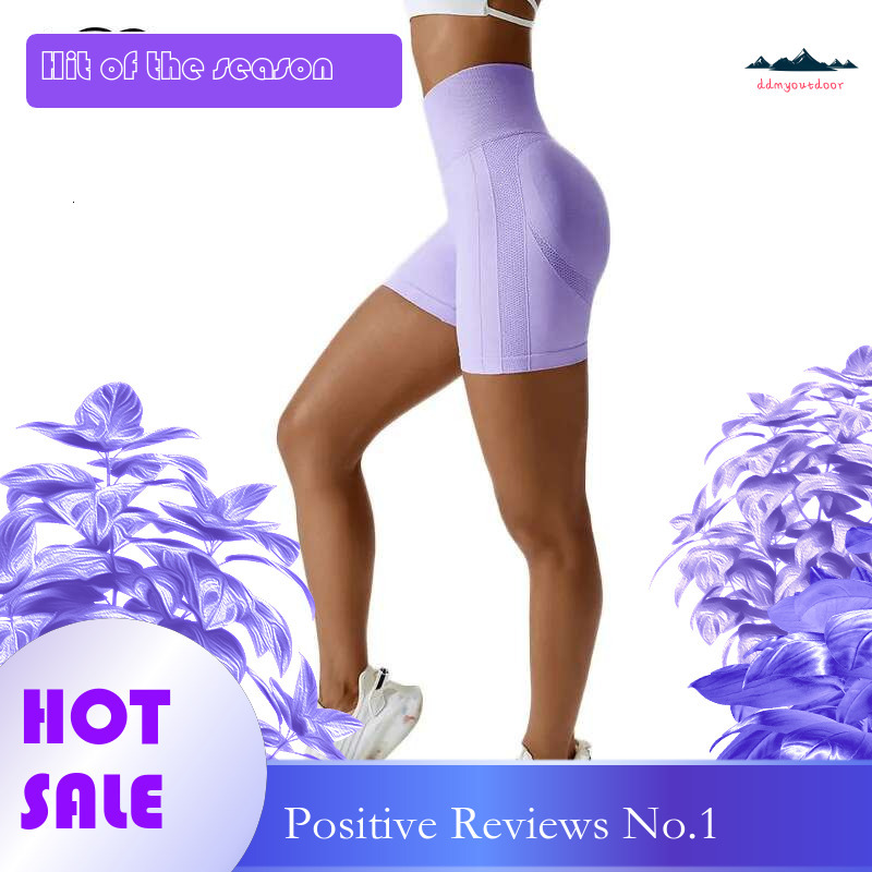 Ddmyoutdoor China Domestic Mermaid Curve Elastic Belt Seamless High Waist Peach Hip Shape Gym Women Tight Breathable Quick Dry Fiess Shorts