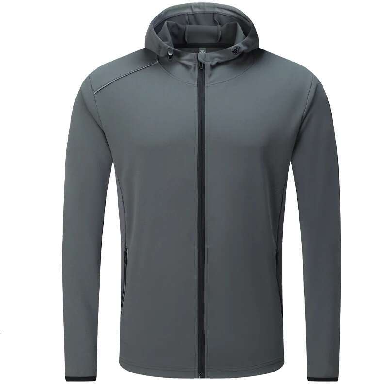 Ddmyoutdoor China Domestic Men Jogging Jacket Running Football Outdoor Quick Dry Breathable Hooded Reflective Gym Workout Zipper Pocket Sport Hiking C