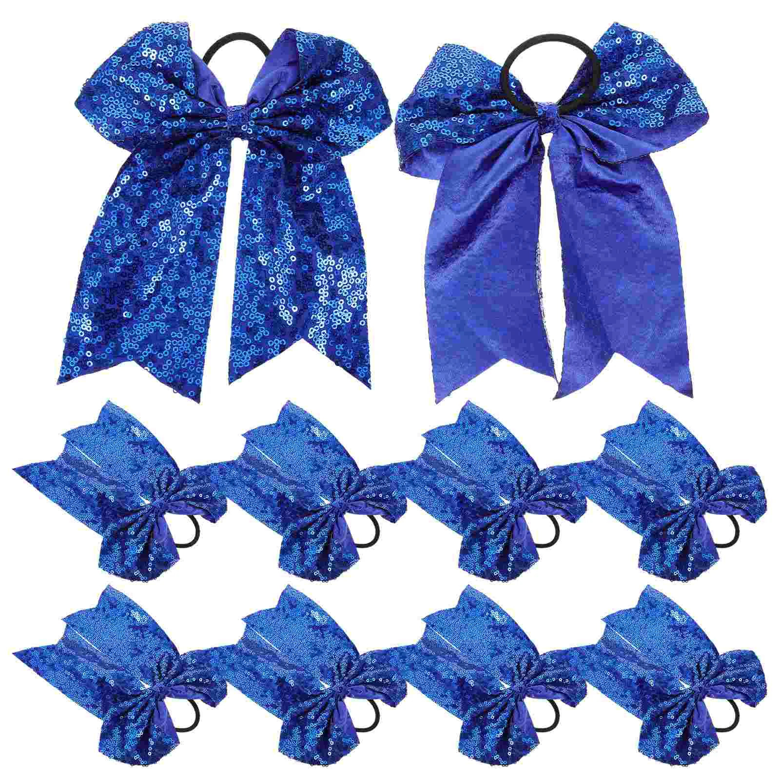 10 Pcs Hair Bands Bow Tie Accessories Bows for Cheerleaders Cloth Scrunchies Child 250117