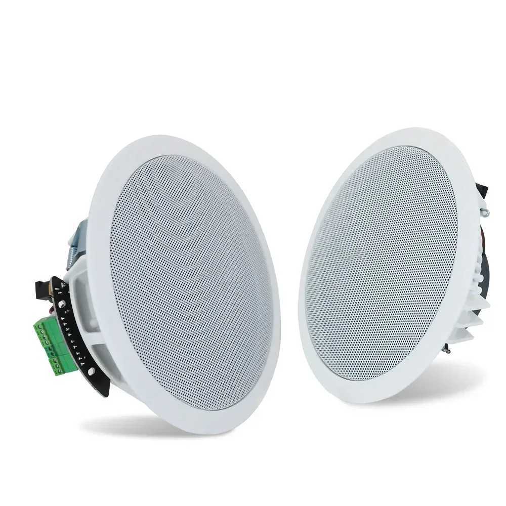 Car Audio 6 Inch 20W Bluetooth Ceiling Speaker audience Stereo Built-in Class D Digital Amplifier Home Theater System for Indoor Office H250118