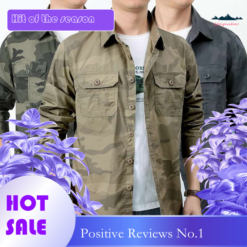 Ddmyoutdoor China Domestic Men Long Sleeve Hunting Camo Combat Quick Dry Army Military Shirts Fishing Camping Shirt Tactical Clothing