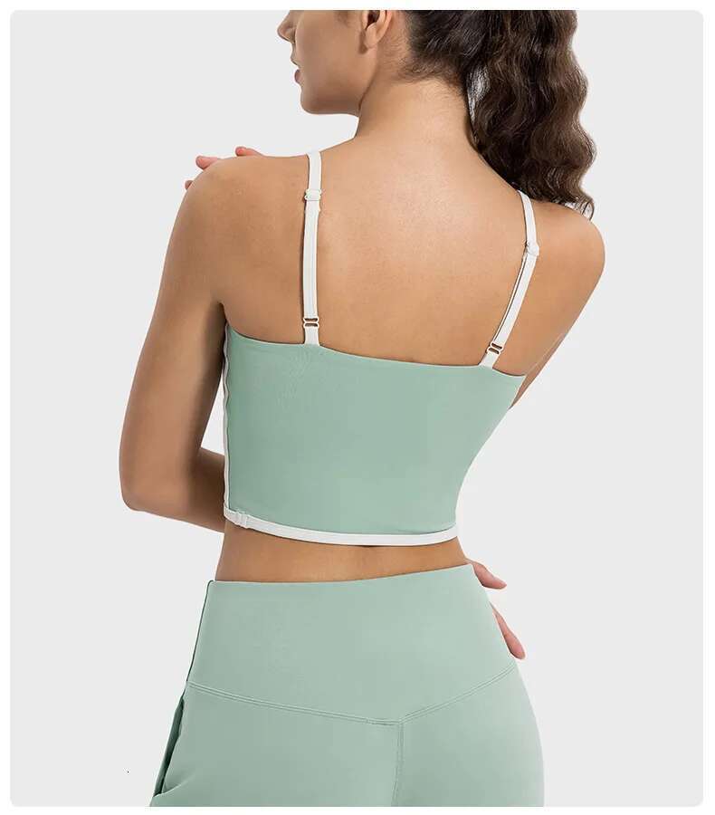 Ddmyoutdoor China Domestic Mermaid Curve New Fashion Color Matching Adjustable Shoulder Strap Sports Vest High Elastic Comfortable Breathable Yoga Clo