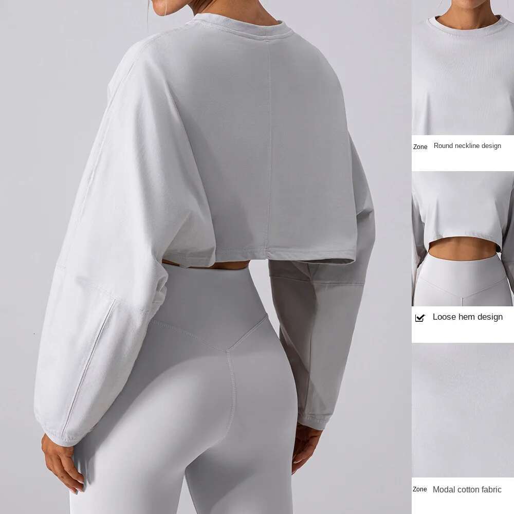 Ddmyoutdoor China Domestic Mermaid Curve Spring INS Superstar Brand Same Style Fiess T Shirt Long Sleeve Shirt Yoga Running Loose Crop Top Women