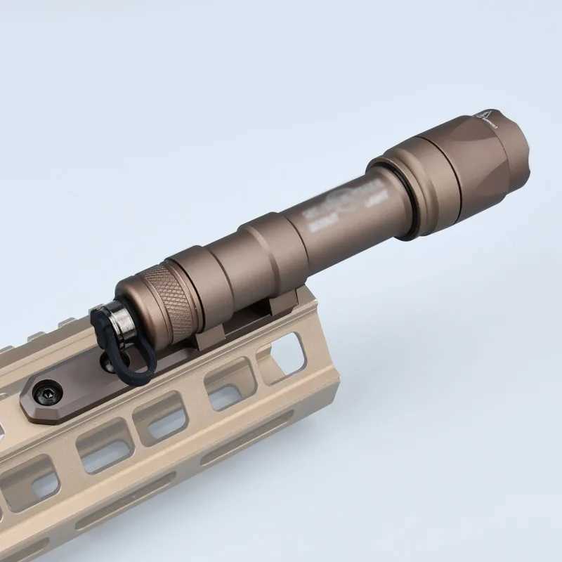Airsoft M300 M300A Surefir Tactical Flashlight Fit 20MM Rail MLOK Mount KEYMOD Base Weapon Hunting Scout LED Gun Mini LightW241227