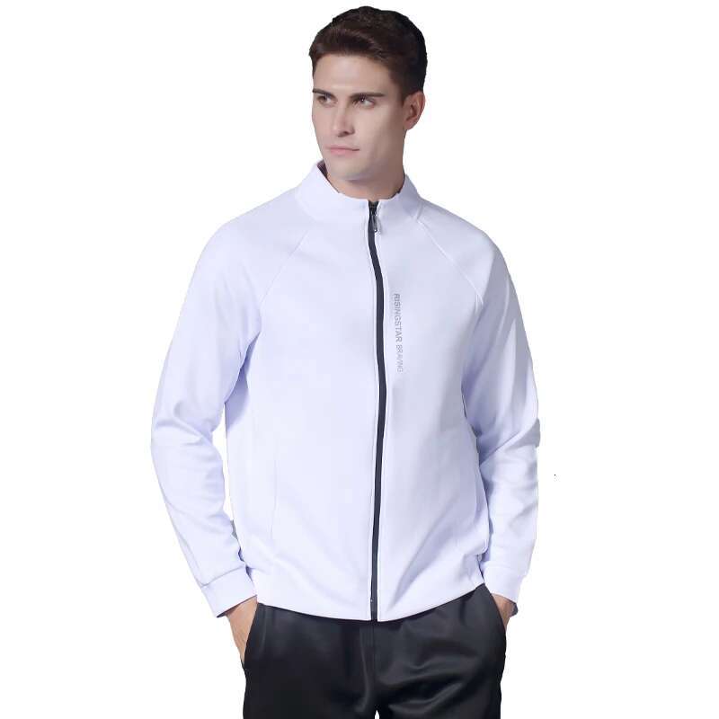 Ddmyoutdoor China Domestic Men Sport Coat Running Fashion Zip Stand Collar Casual Print Letter Cardigan Thick Gym Outdoor Training Football New Jacket