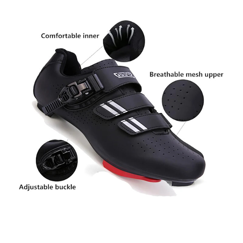 Mens Cycg Shoes Compatible with Peloton Indoor Bicycle Pedals Clip in Road Bike PreInstalled Look Delta Cleats 250219