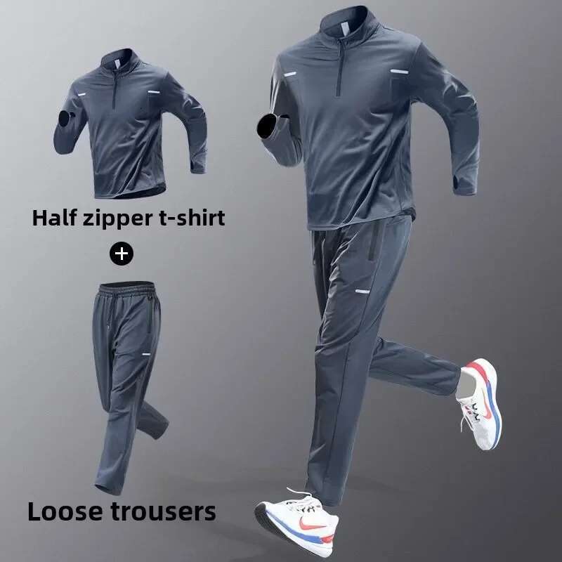 Ddmyoutdoor China Domestic Men S Sportswear Set Spring Autumn Running Training Clothes Quick Dry Clothing Outdoor Runs Fiess Wear Cycg Long Pants