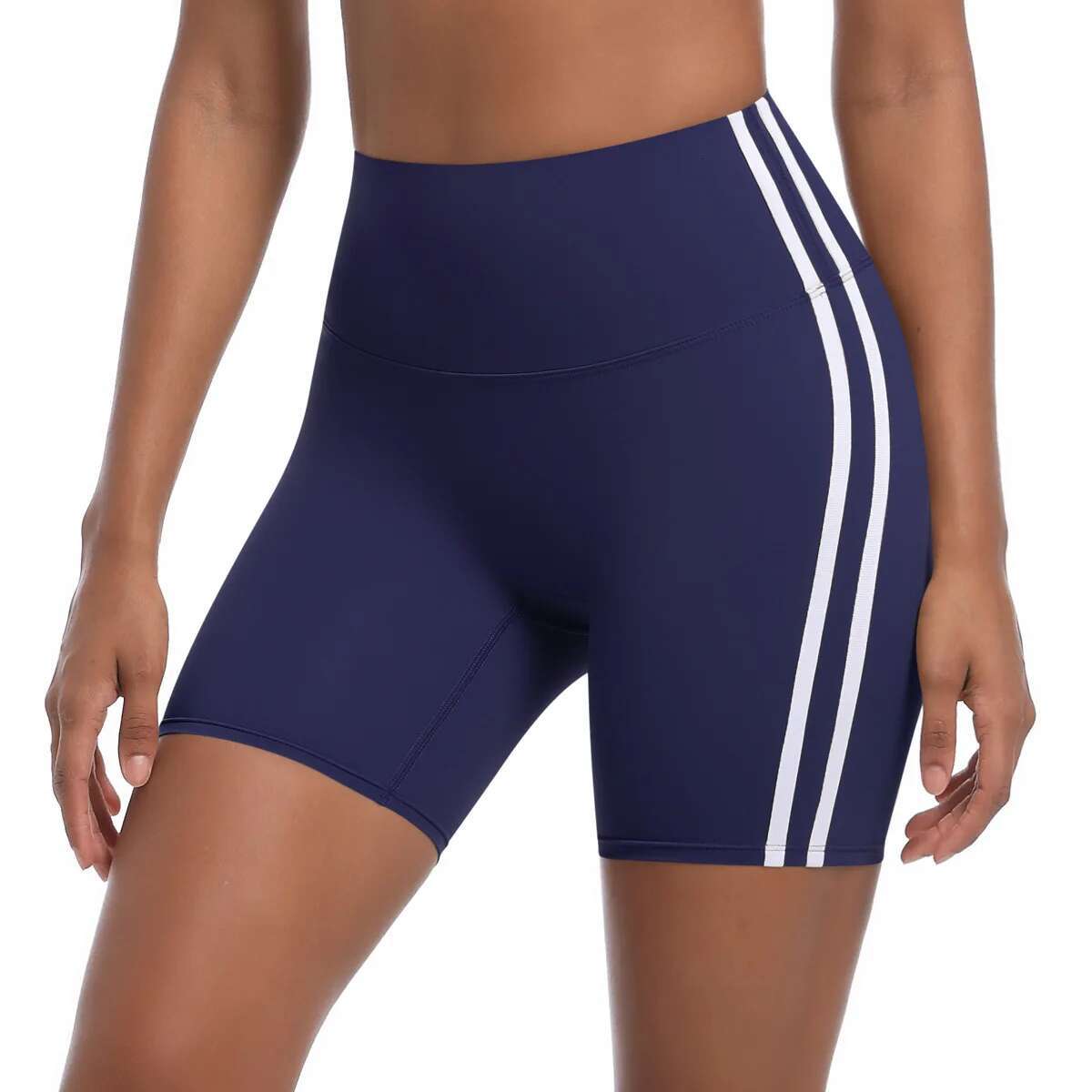 Ddmyoutdoor China Domestic Mermaid Curve Yoga Tight Riding Hip Lift Hot Pants Contrast Color Breathable Fiess Quick Drying Sports Shorts