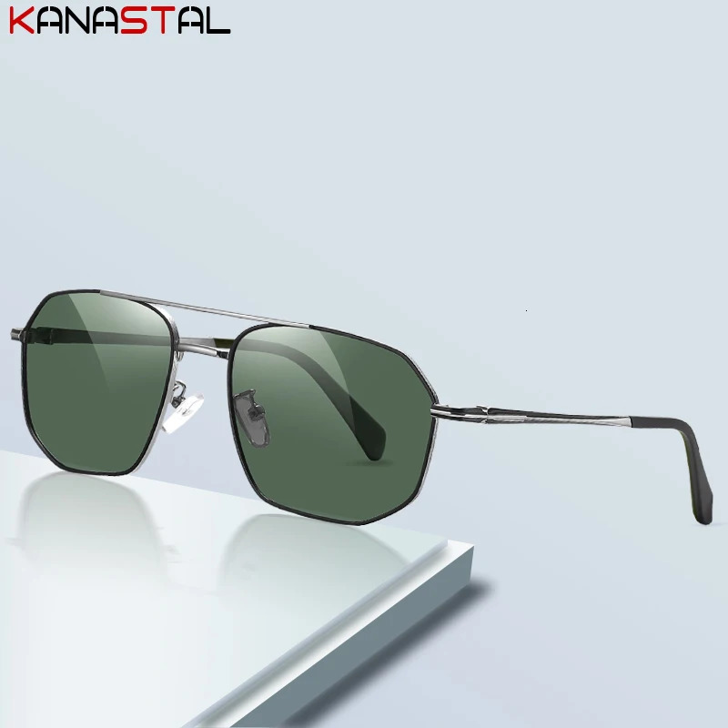 Women Anti UV Sunglasses Men Polarized Sun Glasses Metal Eyeglasses Frame Driving Camping Beach Travel Shade Eyewear 250109