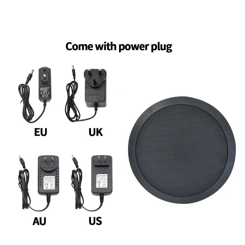 Car Audio Ceiling Speaker 6inch Built-in Class-D Amplifier Full Range Bluetooth Wall Loudspeaker for Smart Home Theater Sound System Music H250118