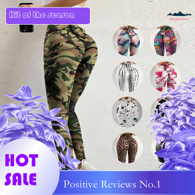 Ddmyoutdoor China Domestic Summer Sexy Women Workout Seamless Tights Trousers Fiess Gym Pants Butterfly Print Push Up Yoga Sport Leggings