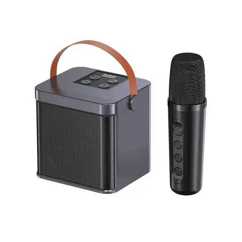 Car Audio Convenient Karaoke High-power Portable Bluetooth Speaker Wireless Single Microphone Integrated Speaker Subwoofer Subwoofer H250118