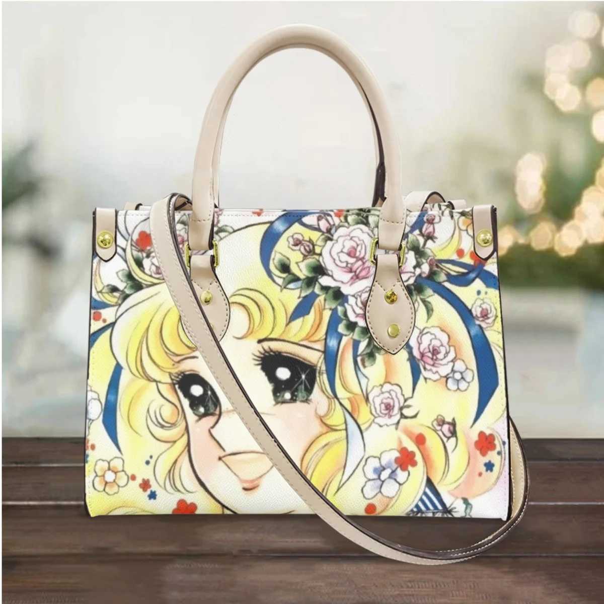 Women Leather Handbags Candy Anime Girls Large Shopping Bag Cute Cross Body Bags Casual Messengers Bags Travel NewFashion T250118